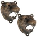 Design Toscano Grizzly Bear of the Woods Cast Iron Bottle Opener, PK 2 SP91622